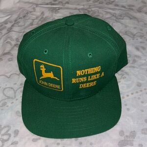Vintage John Deere "Nothing Runs Like A Deere" Hat Cap New Era